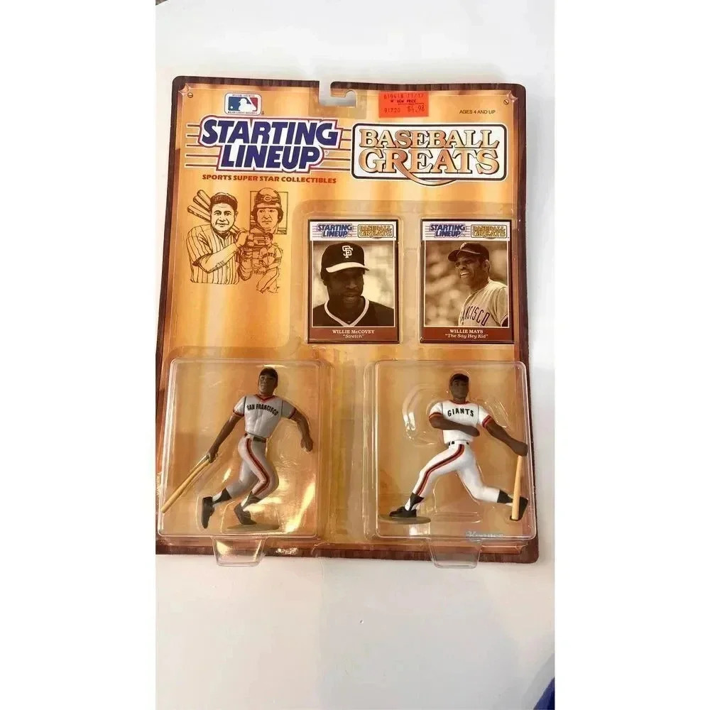 Kenner MLB Starting Lineup Baseball Greats Willie MCcovey &‎ Willie Mays Figure